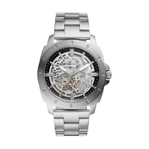 Image of Fossil BQ2425 Men's Automatic Watch PRIVATEER SPORT Silver, Silver, Bracelet Type