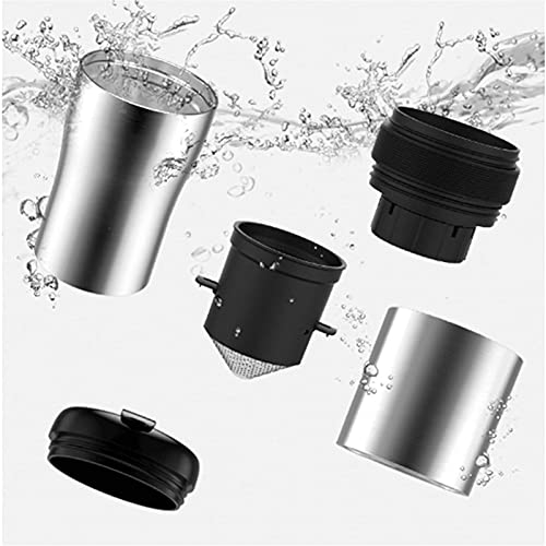 GEETAC Cafetera semiautomática Máquina de café Molienda Taza integrada hecha a mano Viaje para el hogar Pequeño café con… - Imagen 6