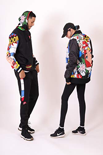 Image of Screenshotbrand Lightweight Hooded Water Resistant Windbreaker - Zip-up Fashion Map Print Rain Jacket