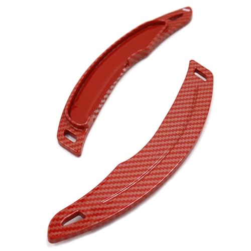 Compatible Con Mitsubishi Para Lancer 2010 2011 2012 2013 2014 2015 2016 Para Outlander 2016 2017 2018 2019 2020 2021 Paleta De Cambio De Volante De Coche Paleta Cambio Volante(Carbon Fiber Red)