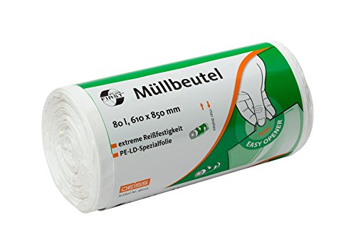 Deiss First 36023 Sacs Poubelle pour fils paniers, 610 mm x 850 mm Blanc (lot de 50) Cover