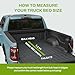 AUTOSAVER88 Soft Roll Up Truck Bed Tonneau Cover Fit for Toyota Tundra 2022 2023 2024 2025 2026 5.5ft Bed with Deck Rail System(Excl. Trail Edition)
