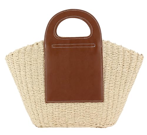 Bolso Casual de Paja Tejido en Rattan para Playa miniatura 1