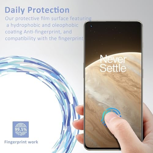 MaxTeck [2+2 Pack] Tempered Glass for Oneplus 11 Screen Protector 2 Pack + Camera Lens Protector 2 Pack, Anti-Scratch, Anti-Bubble, Oneplus 11 Glass Screen Protector
