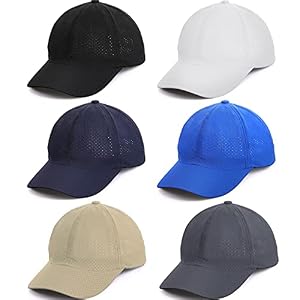 Geyoga Quick Dry Baseball Running Hat Mesh Cap Workout Tennis Hat UV Protection Waterproof for Men Women Outdoor Sports