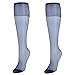 Hanes Silk Reflections Reinforced Toe Silky Sheer Knee-High Stockings, Classic Navy, One Size (Pack of 2)