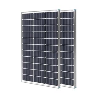 Renogy 2PCS Solar Panels 100 Watt 12 Volt, High-Efficiency Monocrystalline PV Module Power Charger for RV Marine Rooftop Farm Battery and Other Off-Grid Applications, 2-Pack 100W