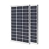 Renogy 2 Packs 100W 12V Monocrystalline Solar Panel, Compact Design 42.2 X 19.6 X 1.38in, High Efficiency Module PV Power for Battery Charging Boat, Caravan, RV and Any Other Off Grid Applications