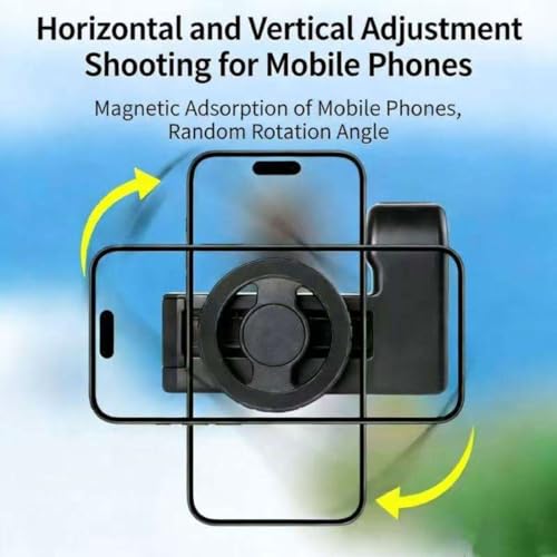 Image of Portable Handheld Stabilizer Grip - Magnetic Phone Holder Camera Handle for Vlogging, Video Recording, Live Streaming & Photography (Hand Held Stand K12)