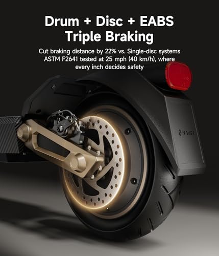 NAVEE ST3 Series Electric Scooter, 45/40 KM/H Top Speed, 75/60KM Max Range, 1350W/1000W Motor with Dual Suspension, 10" Tires All Terrain, Heavy Duty, Foldable for Adults Teens (UL image 8