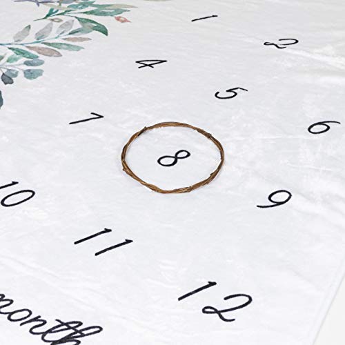 Ocean Drop - Baby Monthly Milestone Blanket I Baby Milestone Blanket I Baby Milestone Blanket Boy and Girl | Baby Months… - Image 3