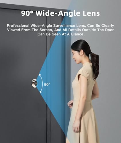 Irosiy TÜRSPION DIGITAL Peephole Door Viewer - 4.3 Inch Screen, 90° Wide Angle, Home Security Peephole Camera thumb #4