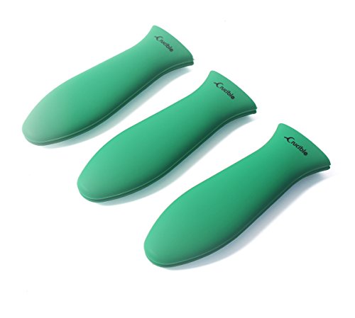 Crucible Cookware Silicone Hot Handle Holders (Large, Green) #TOP3