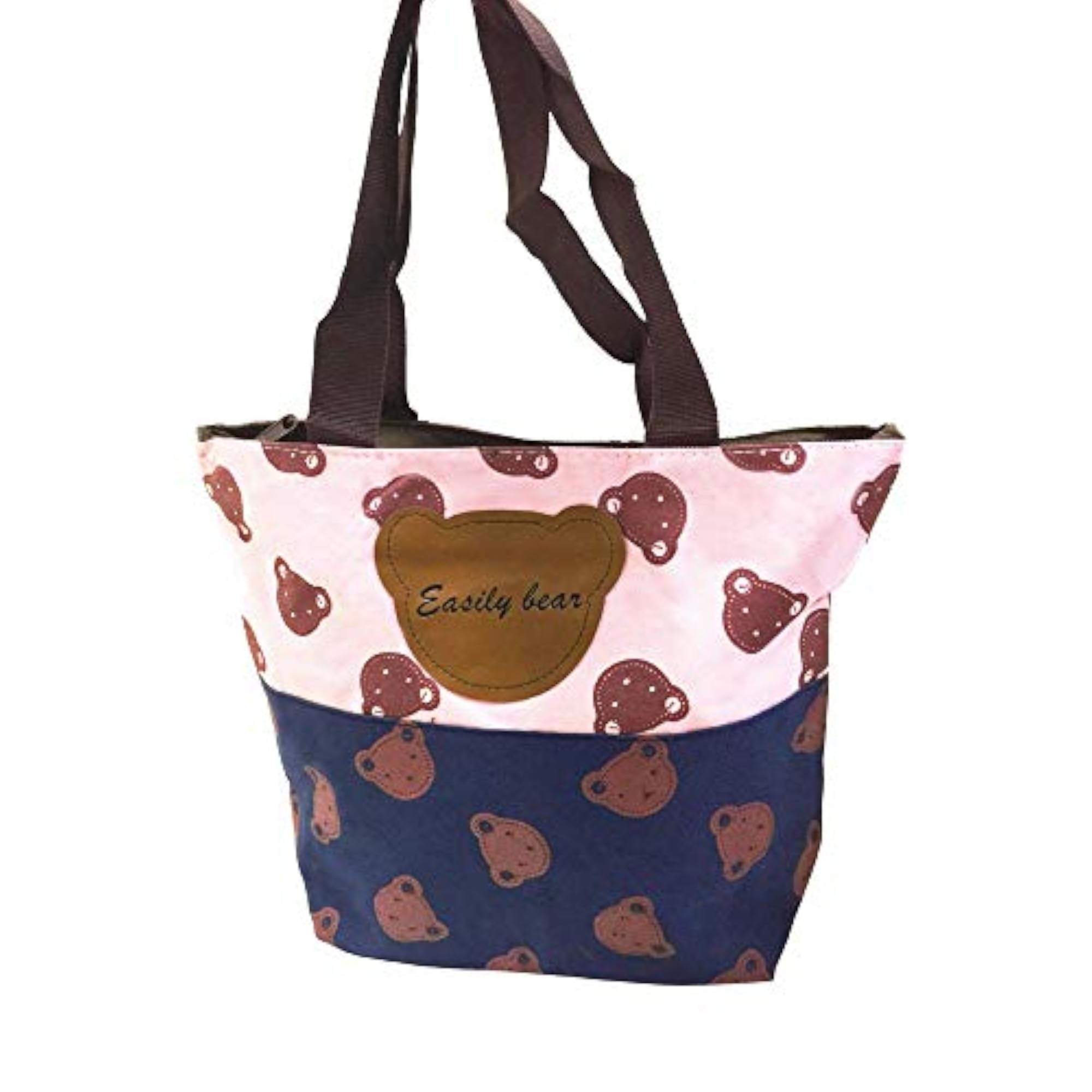 Kids Carry Bag - Blue and Light Pink Bears