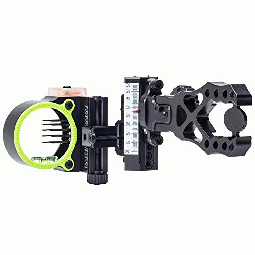 Black Gold Ascent Verdict Assault Archery Sight-Black/Left Hand-3 Pin/ .19 Pin Size