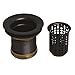 Westbrass D218-12 Junior Bar and Laundry Sink Drain Assembly with Removable Strainer Basket, Oil Rubbed Bronze