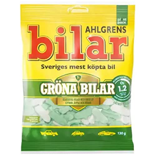 14 bolsas de dulces Ahlgrens Grona Bilar