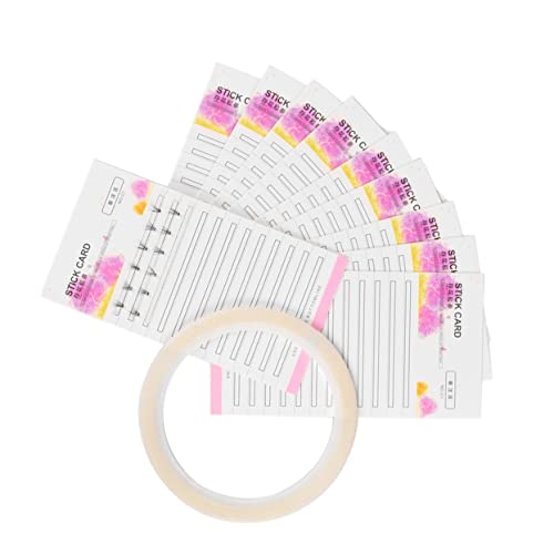 FRCOLOR 10piezas Tarjeta De Almacenamiento De Pestañas Para Pestañas Postizas Soporte Portátil Adhesivo Organizador De Extensiones Para Uso Maquillaje