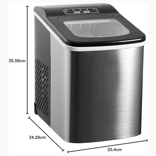 Fabricadora de hielo de encimera compacta 26 lbs diario miniatura 4