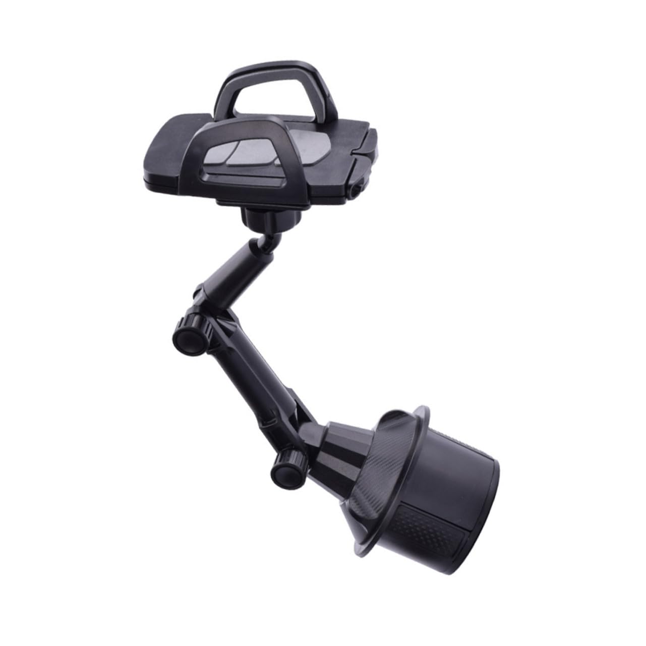 Toddmomy Porta Tazza per Auto Regolabile in Plastica Nero Supporto Cellulare Leggero e Angoli di Visualizzazione Regolabili per Smartphone in Auto