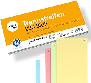 perfect line  220 dividers, recycled cardboard, 160 g hole, made in Germany