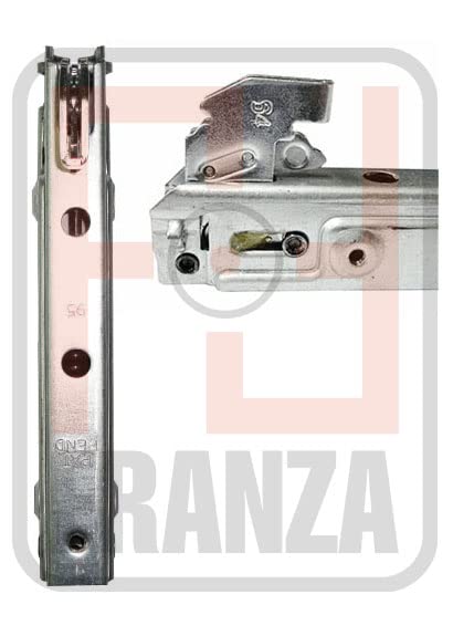 Nardi Glem Gas - Kit 2 cerniere lunghe 155 x 21 mm. per porta forno con doppio vetro 031199009933R - KCF3696