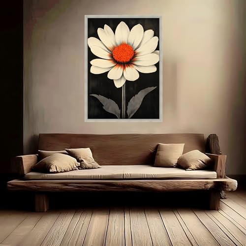 Impression botanique sur toile Daisy Bloom décoration fleurs 70x100