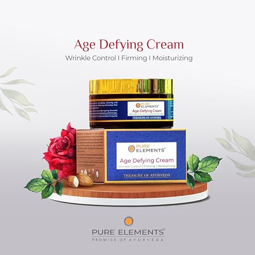 PURE ELEMENTS Age Defying Cream with Anti Ageing Peptides & Vit C to control Wrinkles, Fine Lines & Pigmentation Hydrating & Moisturising