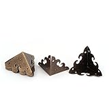 Uxcell a16062000ux0507 Corner PROTECTOR Case Box Cabinet Chest Drawer Corner PROTECTOR Bronze Tone 8Pcs