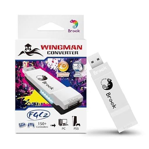 Brook Wingman FGC2 Converter - Arcade Joystick Adaptador Gamepad para PS5 y PC, compatible con todos los juegos de PS5 | Ya disponible en tu tienda friki favorita! En mundofriki.es!