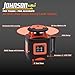 Johnson Level & Tool 40-6541 High Accuracy Dual Slope Rotary Laser System, Red, 1 ‎Kit