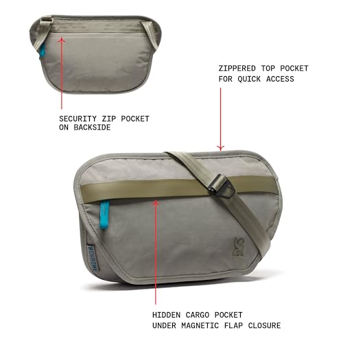 Image of Chrome Industries Sodo Crossbody Sling Bag for Men and Women, Zippered Phone, Security & Hidden Pockets, Recycled Materials
