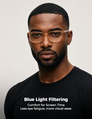 Image of TIJN Sleep Glasses for 99.9% TR90 Blue Green Light Blocking Dual AR Coatings Red Lens for Computer Gaming Reduce Eyestrain