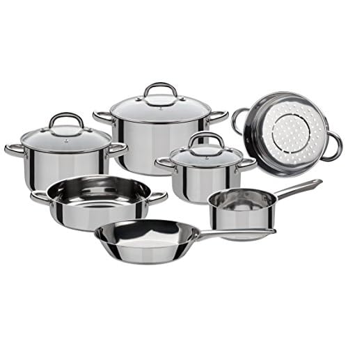 GSW 990097 Montreal Batterie de Cuisine en Acier Inoxydable 10 pièces 24 cm Argenté
