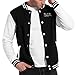 Produktbild BoJack-Horseman Herren Damen Plus Samt Mode Baseball Uniform Jacke Sportjacke, Schwarz, M