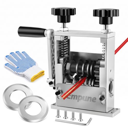 Image of 6-in-1 Manual Wire Stripper Machine with Hand Crank & Drill-Operated Auto Mode, 1-17mm Cable Stripping Tool, 5 Carbide Blades & 6 Tracks, Copper Wire Peeler for Scrap Recycling, Kabadi, Electrician