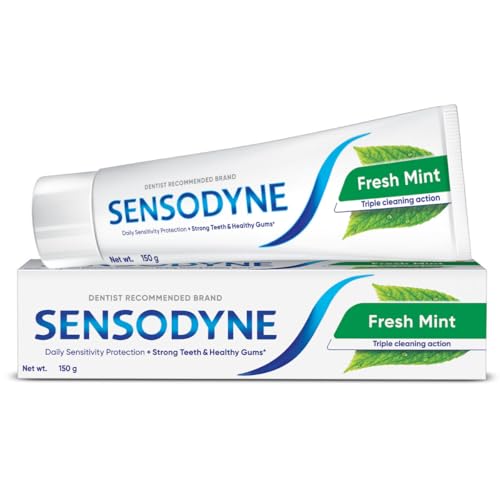 Sensodyne Toothpaste Fresh Mint|Daily Sensitivity Relief Tooth Paste Combo Pack - 250gm (125gm x 2) | Dentist Recommended | Everyday Use Paste, Fresh Breath, Fights Tooth Decay, Maintain Healthy Gums product image 7