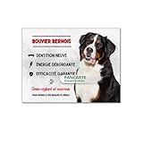 Produit artisanal, fait main Plaque Bouvier Bernois attention au chien vigilant panneau pancarte je monte la garde en aluminium