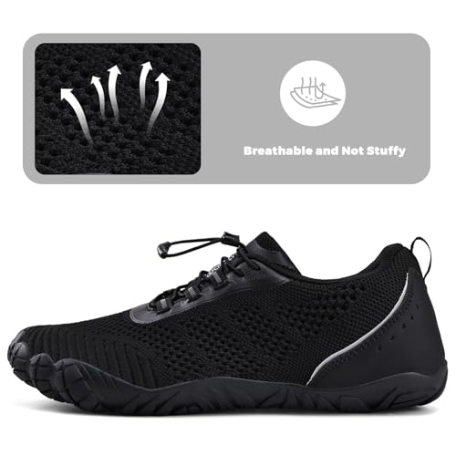 Image of WateLves Barefoot Water Shoes Men Women Wide Toe Box Minimalist Gym Sneakers Zero Drop Walking Shoes for Training Yoga Beach Hiking