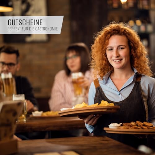 Eummel 40 blanko Gutscheine zum selber Ausfüllen Geschenkgutscheine | Gutscheinkarten zum selbst ausfüllen | Gastro Restaurant Kosmetik Massage Beauty Nagelstudio Fußpflege etc.