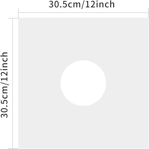 Miniatura 8 de sdroceRyaM Paquete de 20 fundas de papel interiores para discos de vinilo de 12 pulgadas, papel kraft blanco antiestático, cubiertas de protección