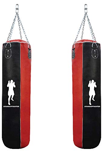 Heavy Bag (90lbs Filled, Black/Red)