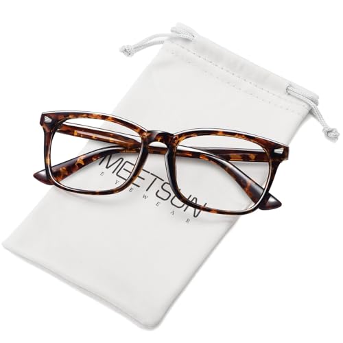 MEETSUN Blue Light Blocking Glasses Women Men, Anti Eye Strain Headache (Sleep Better),Computer Glasses UV400 Lens (Tortie)