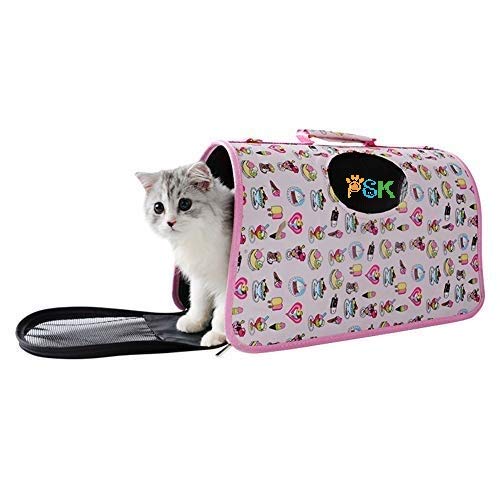 PSK PET MART Breathable Single Shoulder Bag for Pet Cat Dog Teddy Outdoor Travel Medium Black Miragul 3