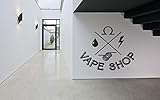 Wall Vinyl Sticker Decal Vaporizer Vape Pen Store Shop Smoke E Cigarettes Liquid Coil Indoor Outdoor Sign Logo SA758