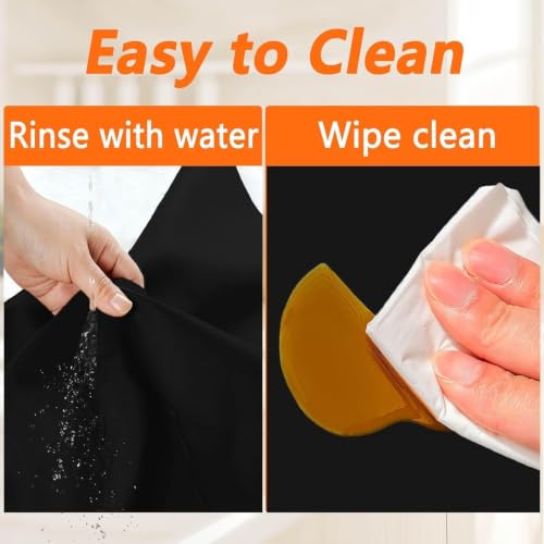 Image of 36''x36''(90cmx90cm) Large Silicone Mat for Kitchen Counter, Heat Resistant Countertop Protector, Non-Slip Waterproof Kitchen Island Mat, Easy to Clean, Semitransparent