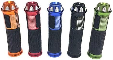 Miniatura 6 de MMG Agarres universales para manillar de 78 pulgadas, 0.866 in, aluminio de goma blanda scooter de motocicleta, diamante, verde