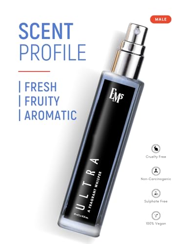 Image of EM5 Ultra Perfume Spray for Men | Vanilla Warm Spicy Fruity | Day & Night Eau De Parfum Spray | Luxury Gift for Him | 15 ml