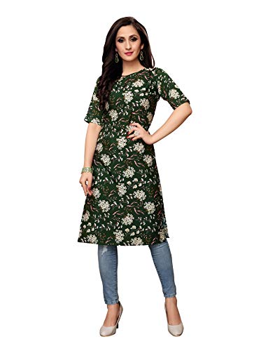 Image of Sanisa Women's Crepe Printed Kurta