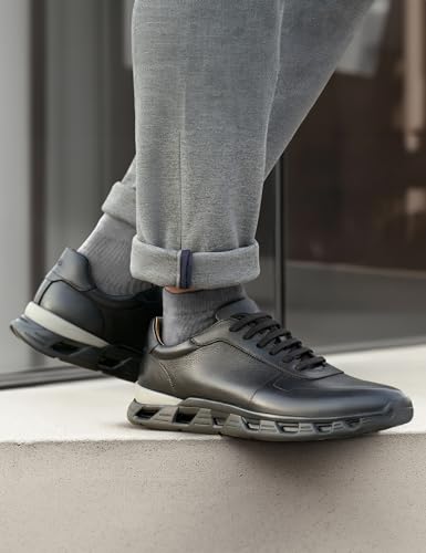 Image of Symbol Premium Mens Smart Casual Extralight Leather Sneakers (Extralight Sole)